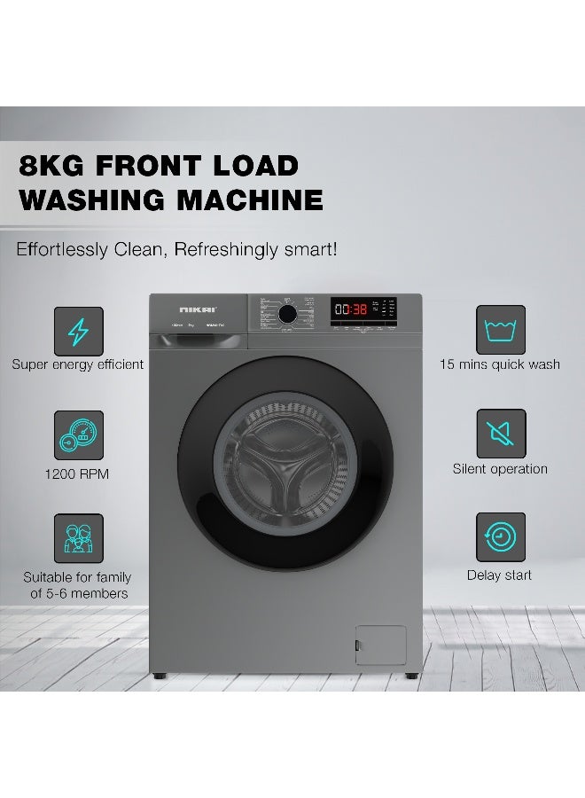 NIKAI حزمة - غسالة مقلوبة 8 كجم (NWM801FN9S) + ثلاجة جانبية 750 لتر (NRF750SBSD5) - Image 5