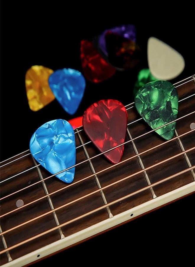 JINWEE Clip-On Chromatic Tuner, Buzzing-Free Guitar Capo,Quick Release capo for Acoustic Guitar, Bass, Ukulele, Violin with 5Pcs Pick. - Image 5