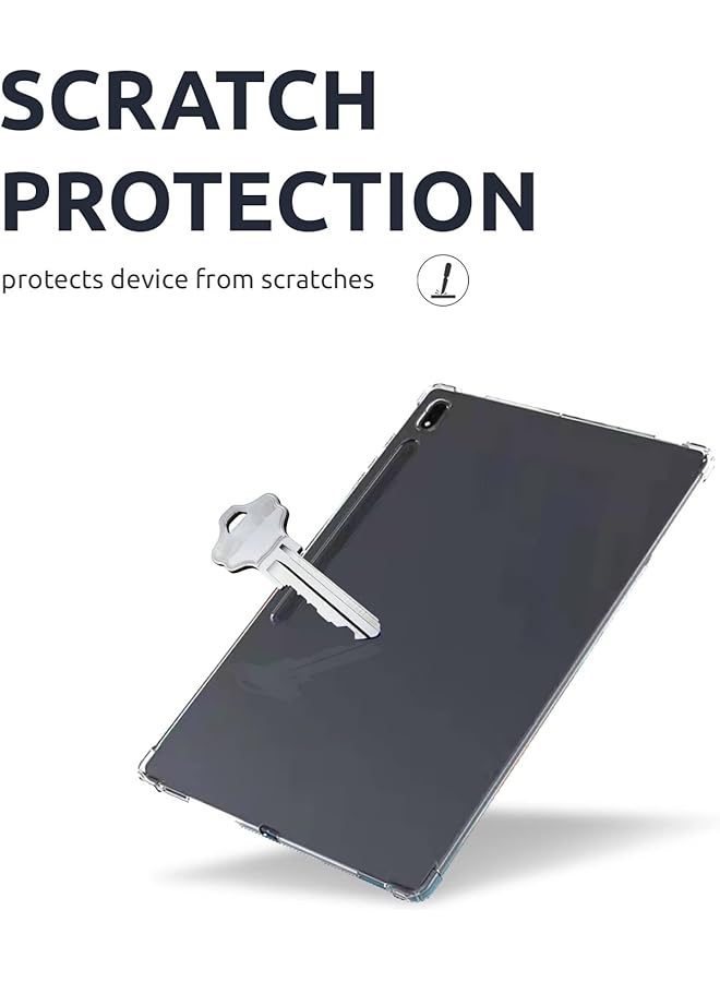 erorex Clear Case For Galaxy Tab S8 Ultra - Silicone Gel Tpu Flexible - Ultra Thin - Slim Protection - Shockproof Phone Cover - Clear - Image 4