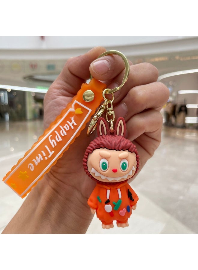 NIBEMINENT LABUBU Keychains, Cute Figurines, Student Schoolbag Pendants And Gifts 