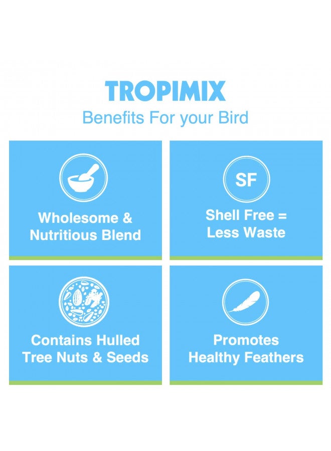 Hari Tropimix Bird Food, Large Parrot Food With Seeds, Fruit, Nuts, Vegetables, Grains, And Legumes, Enrichment Food, 20 lb Bag  - Image 5