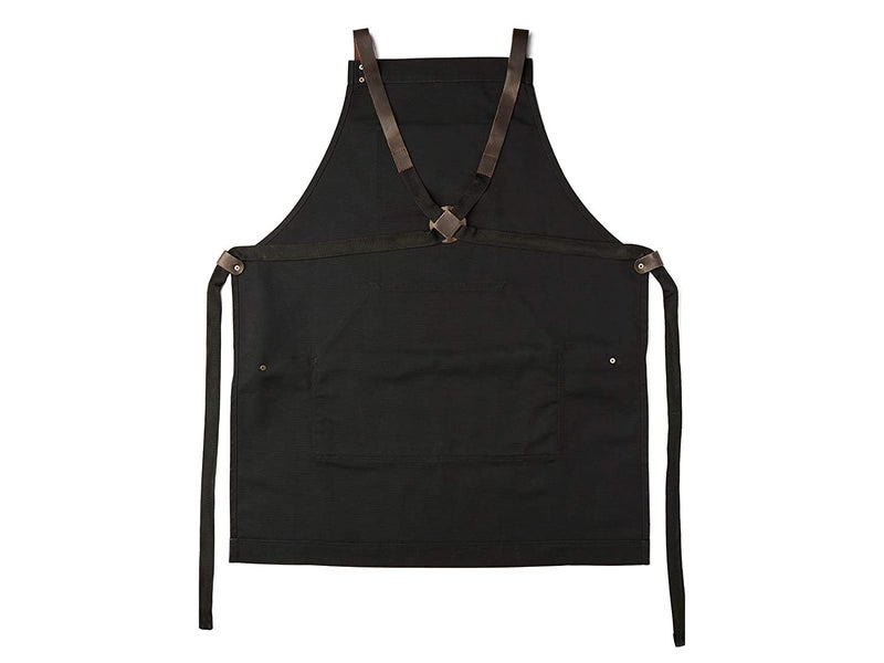Priti - Work Apron in Non-Waxed Canvas with Cross Straps Adjustable - Image 2