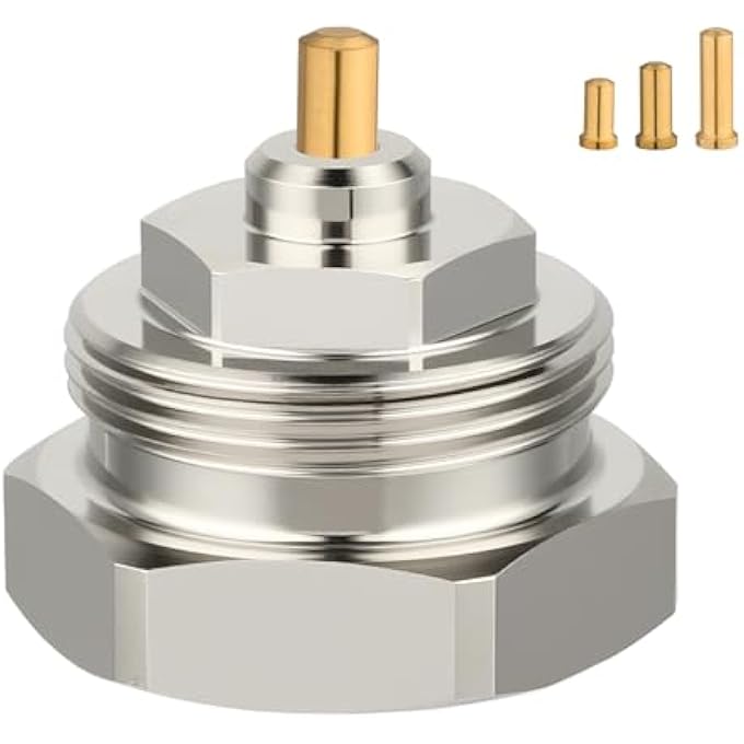 RADIATOR ADAPTER M30 X 1.0 TO M30 X 1.5 THERMOSTATIC VALVE ADAPTER VALVE ADAPTER THERMOSTATIC HEAD ADAPTER FOR OVENTROP VALVES SMART HOME THERMOSTAT HEATING VALVE RADIATOR VALVE FINE THREAD (1 - Image 1