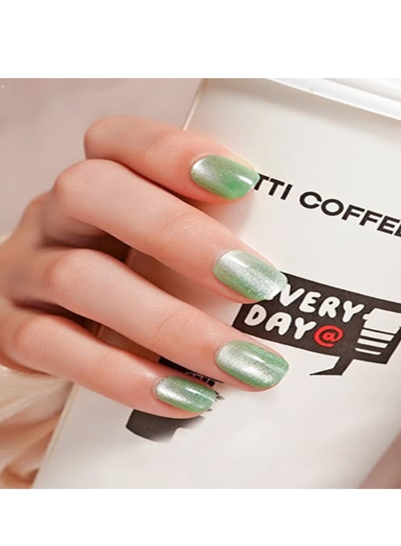 Generic Crystal Cat Eye Nail Art False Nail  - Image 1