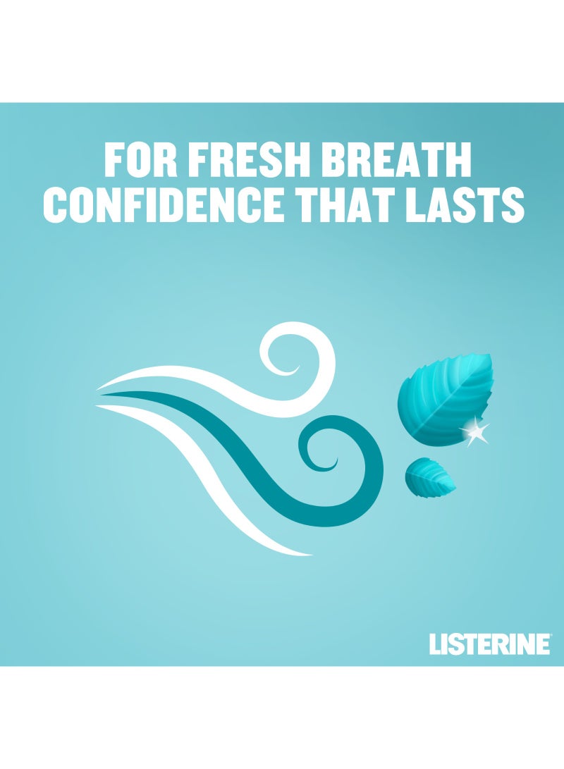 Listerine Cool Mint Milder Taste Zero Alcohol Daily Mouthwash 3 x 500ml - Image 3