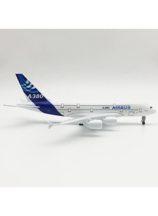 عام 20cm Alloy A380 Aircraft Display Model 1:200 Scale Height Static Aircraft Collection Model Ornaments - Image 4