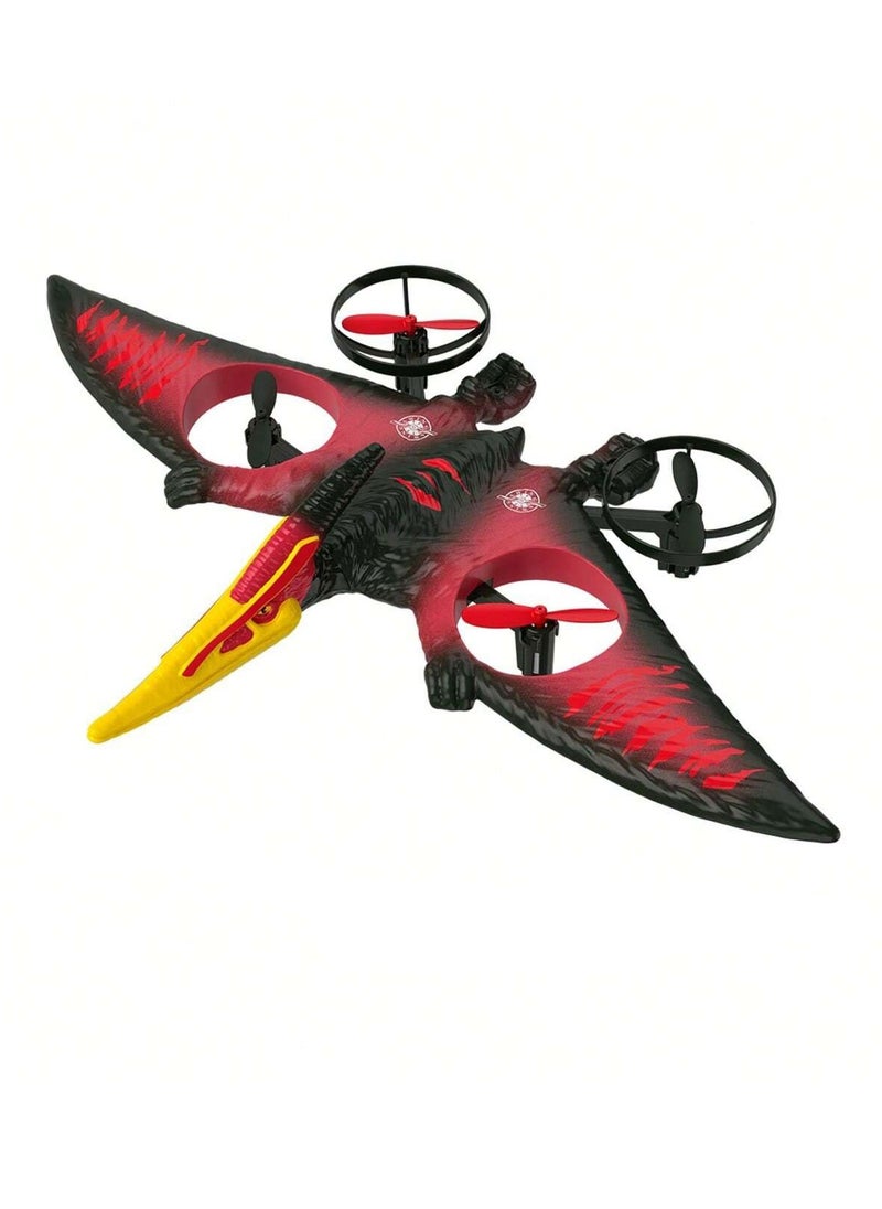 null - RC Pterosaur Plane – 2.4GHz Remote Control Quadcopter with Fixed-Wing Design, Auto Hover, 360° Stunts, Durable EPP Foam, LED Lights, USB Charging, Perfect for Kids, Beginners & Adults Remote Control Aircraft - Image 1