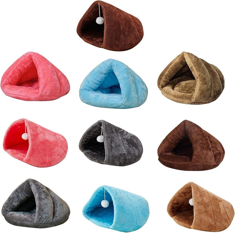Color A Teepee Pet Tent Soft Bed Washable Cave House For Small Dogs Indoor Cats - Image 4
