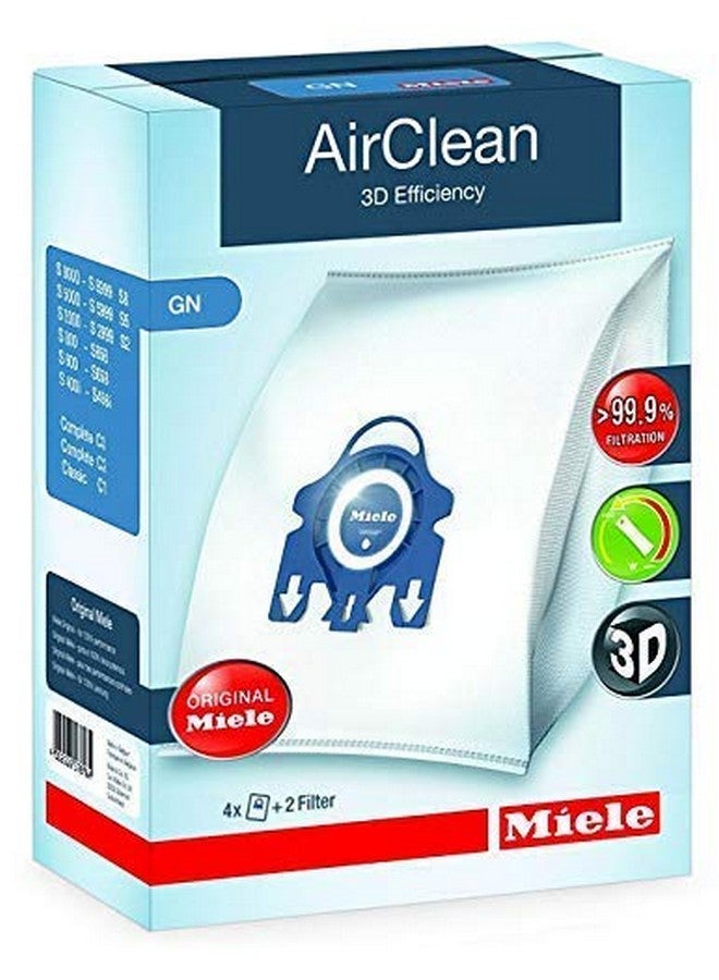 Miele Miele GN AirClean 3D Efficiency Vacuum Cleaner Bags - 2 Boxes - Includes 8 Genuine Airclean GN Bags + 2 Genuine Super Air Clean Filter + 2 Genuine Pre-Motor Protection Filters  - Image 2