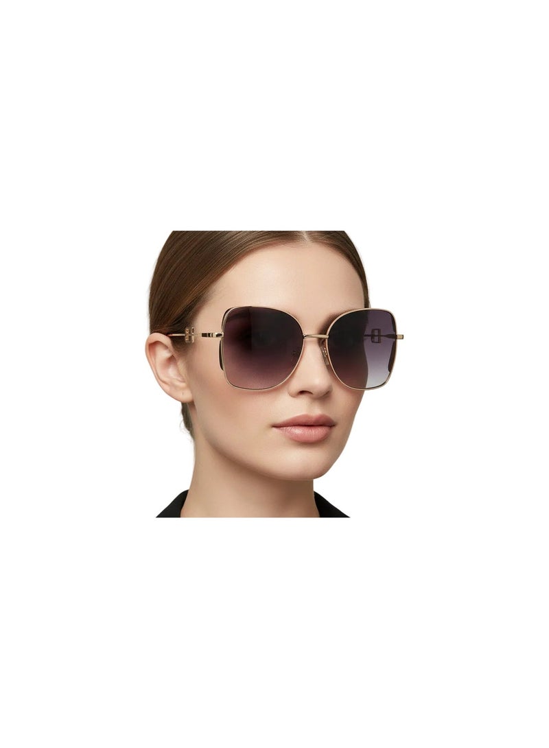 Baldinini 🇮🇹Baldinini 🇮🇹 Square  women  Gold 18 karat Sunglasses  100% UV protection  🇮🇹  Italy Original Glasses - Image 1