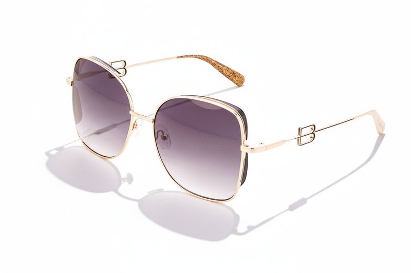Baldinini 🇮🇹Baldinini 🇮🇹 Square  women  Gold 18 karat Sunglasses  100% UV protection  🇮🇹  Italy Original Glasses - Image 2