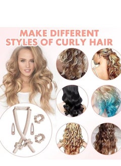 Daytoyz Heatless Curling Rod Headband – Premium Rods for Tight and Loose Curls - Mulberry Silk Wave Curler Soft Plush Cotton Filling Hairclips, Scrunchies  - Image 5