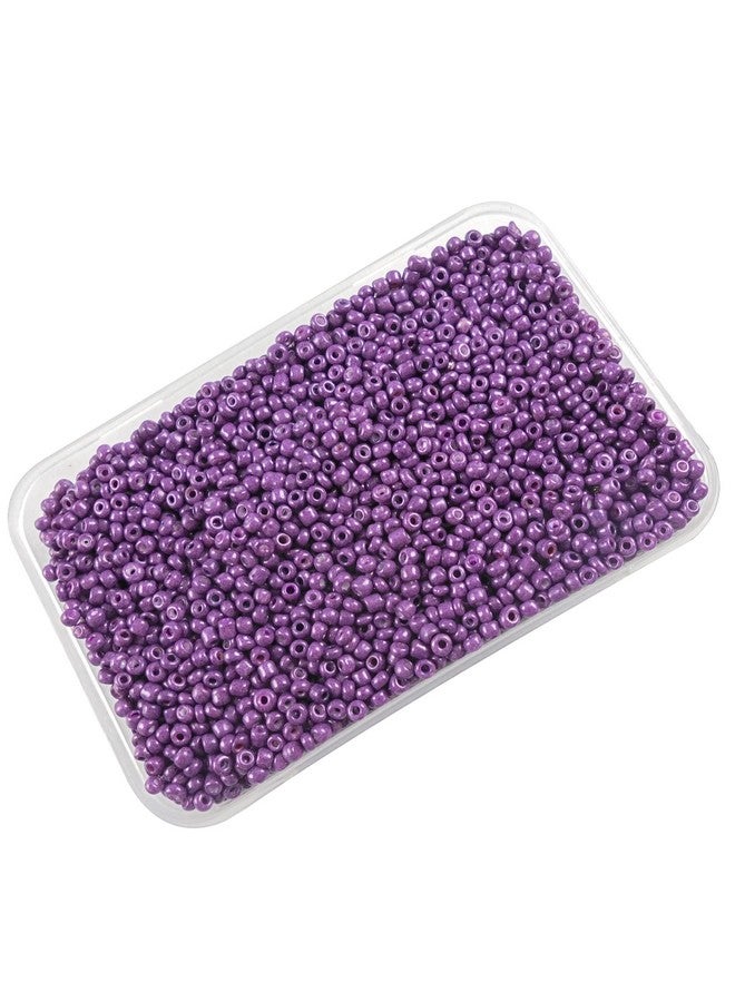 إيشوبي خرز بذور زجاجي أرجواني غير شفاف مقاس 8/0، 3 مم، وزن 200 جرام، من eshoppee، لمجموعة صنع المجوهرات، مواد فنية وحرفية للتطريز، قلادة، سوار، أقراط، مواد صنع DIY (أرجواني غير شفاف) - Image 1