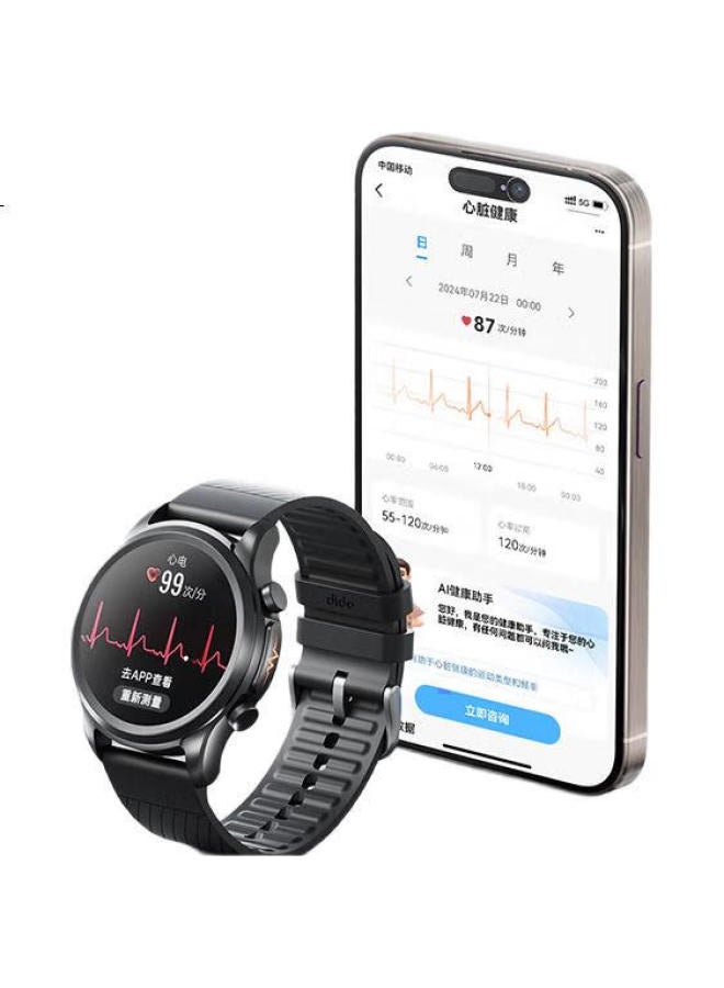 Dido E55Proii Blood Sugar And Blood Pressure Assessment Watch, Real-Time Health Monitoring For Middle-Aged And Elderly, Blood Oxygen, Heart Rate, Sleep, Snoring, Ecg Assessment, Smart Call Function, Smart Watch For Men And Women - Image 2