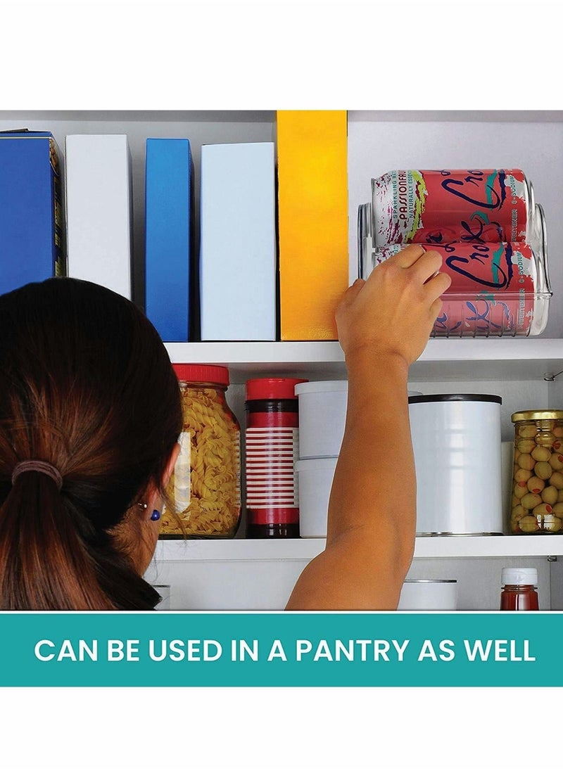 Generic - Can Organiser Storage Container,  Can Holder Clear Pantry Organisers Practical Kitchen Storage Container Box BPA-free for Fridge and Pantry Space, Practical Fridge Storage for Drinks Food - Image 1