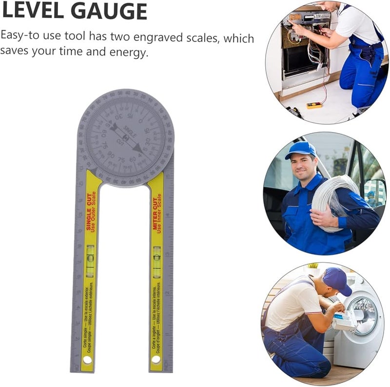 ستوبوك 360 درجة مسطرة قياس زاوية ميتري أفقية مقياس ميتري للبناء - Image 5