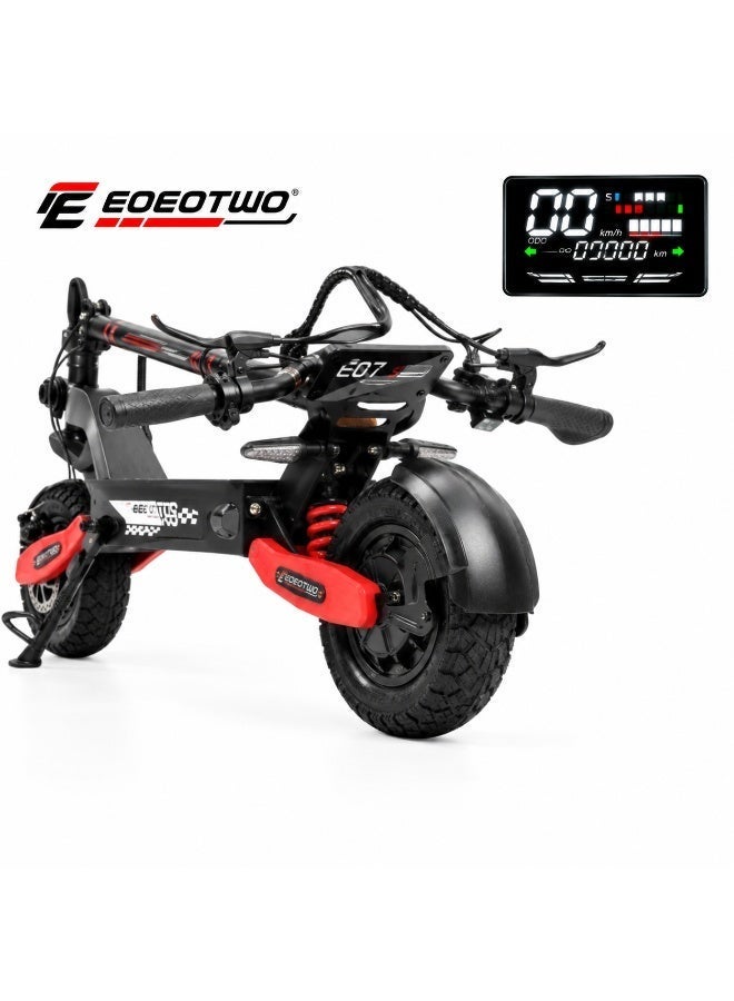 إيويوتواو سكوتر كهربائي EOEOTWO GT06 للكبار، محرك 1200 واط، سرعة قصوى 55 كم/ساعة، مدى يصل إلى 65 كم، إطارات أوف رود مقاس 11 بوصة، نظام تعليق مزدوج، نظام التحكم في الجر TCS، حمولة قصوى 150 كجم - Image 1