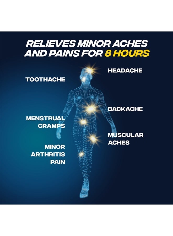 Advil أقراص مغلفة ذات تأثير مزدوج مع أسيتامينوفين، 250 ملغ إيبوبروفين و 500 ملغ أسيتامينوفين لكل جرعة (تعادل جرعتين) لتخفيف الألم لمدة 8 ساعات - 72 حبة - Image 5