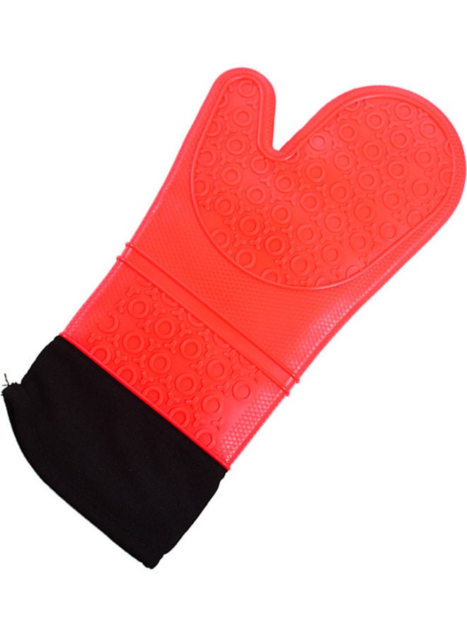 NIBEMINENT Microwave Silicone Glove For Baking Red/Black  - Image 1