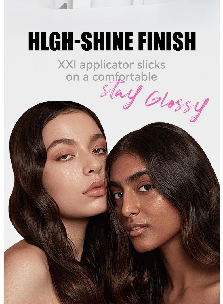 3 pcs Glossy Mirror Lip Tint Trendy Celebrity Peach | Peach Nude High-Shine Finish, Lightweight Non-Sticky Lip Color,Up to 12H Wear - Image 4