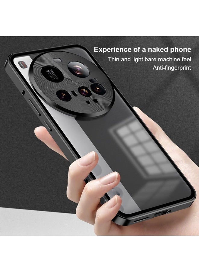 Shockproof Slim Case For Xiaomi Mi 15 Ultra, Durable Metal Frame u0026 PC Frosted Back Cover, Anti-Scratch, Precise Cutouts, Raised Bezel, Lightweight Black Protective Phone Cover - Image 4
