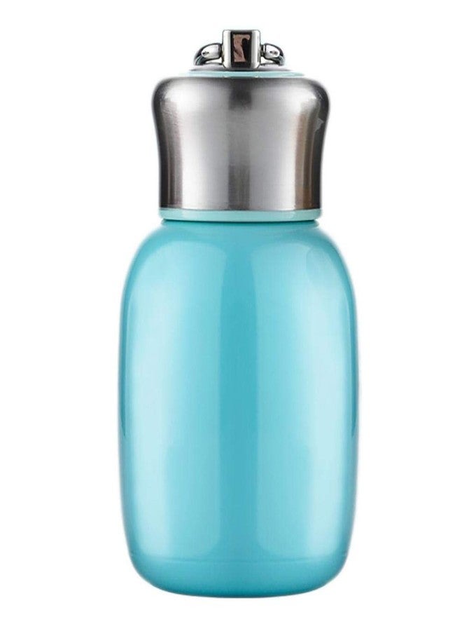 AYES Mini-Thermosflasche, 200 ml, niedliche Wasserflasche, vakuumisolierte Edelstahl-Wasserflaschen, auslaufsicher, hält heiß und kalt, für zu Hause, im Freien, auf Reisen Einheitsgröße blau - Image 2