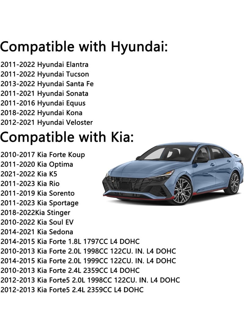 JCD Interior Rear View Mirror Replacement for Hyundai Elantra Sonata Tucson Kia Forte Optima Sportage - Part # 851013X100 - Image 5