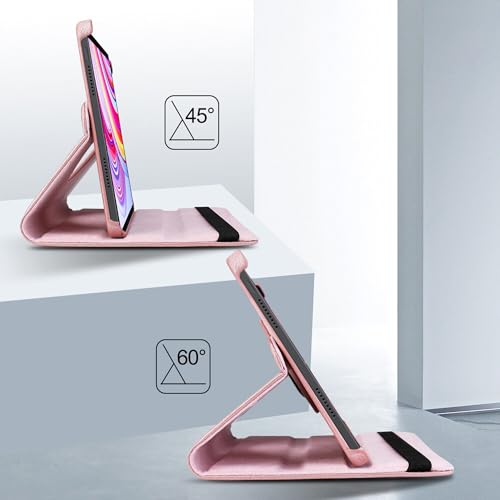 TGK 360 Rotatable Smart Flip Case Cover for Redmi Pad Pro 12.1 inch Tablet (Rose Gold) - Image 5
