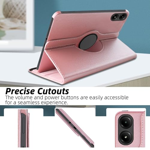 TGK 360 Rotatable Smart Flip Case Cover for Redmi Pad Pro 12.1 inch Tablet (Rose Gold) - Image 3