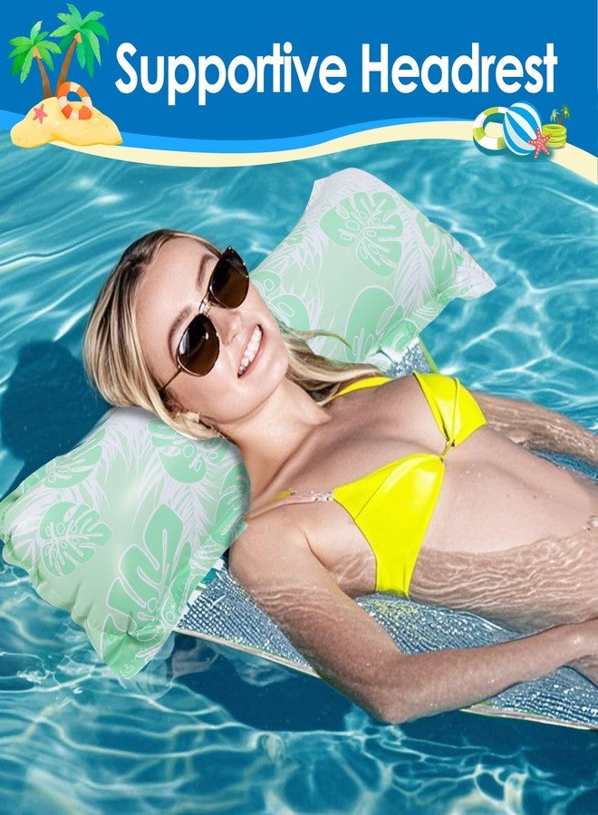 ZEMBSOYA 4PCS Inflatable Pool Hammock Floats 4-in-1 Multi-Purpose Water Hammock Floats for Adults, Travel Pool Float for Swimming Pool Adults Vacation - Image 4