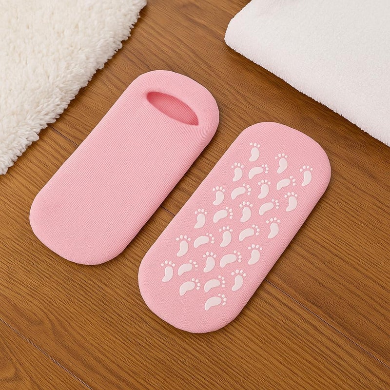Fitto Moisturizing Spa Gel Socks and Gloves Set - Premium Hydrating Gel Lined Socks and Gloves for Dry, Cracked Hands and Feet | Anti-Slip, Deep Moisturizing, Reusable Spa Treatment at Home - Image 2