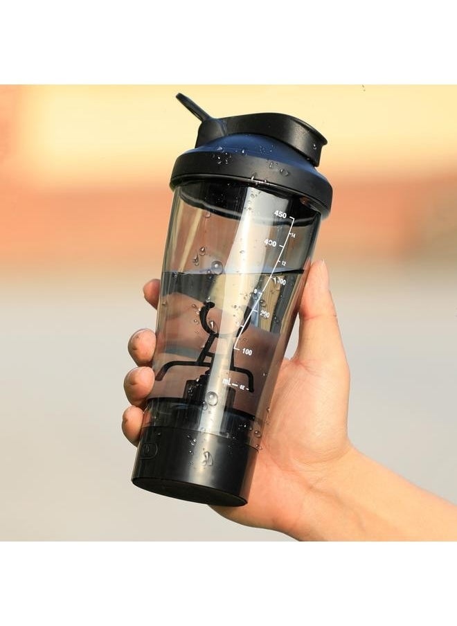 Generic Blender Shaker Bottle Holds Upto 500ml | No Blending Ball or Whisk | Made in china | Portable Pre Workout Whey Protein Drink Shaker Cup | Mixes Cocktails Smoothies Shakes | Top Rack Safe  - Image 1