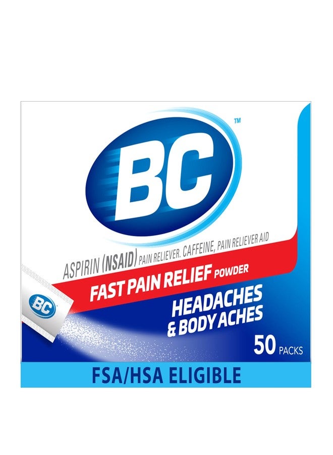 BC Powder Original Strength Pain Reliever, Aspirin Dissolve Packs, 50 Count - Image 1
