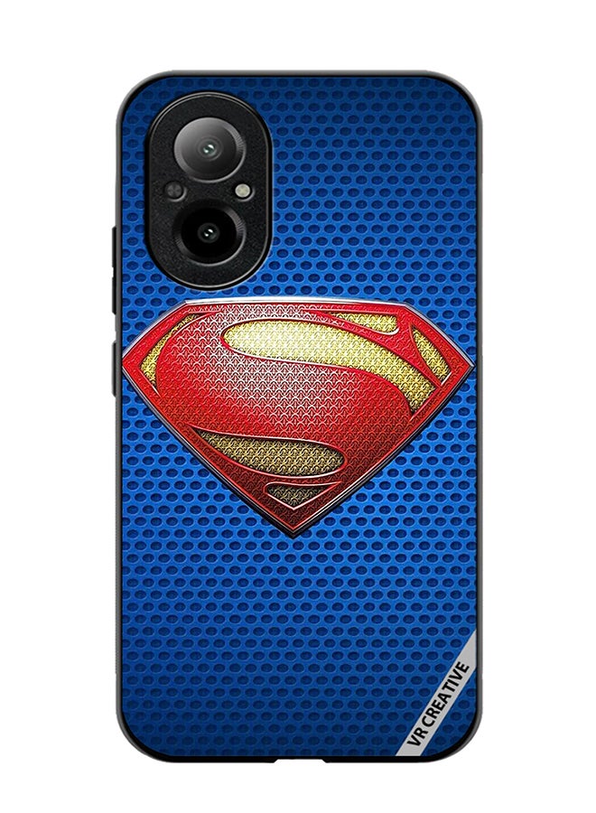 VR CREATIVE Protective Case Cover For Realme C67 4G Superman Logo Design Multicolour - Image 1