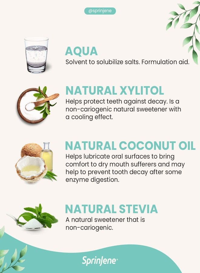 سبرين جين معجون أسنان سبرينجين ناتشورال توتال كير بالفلورايد لأسنان ولثة قوية | معجون أسنان طبيعي للحماية من التسوس | عبوة من 4 قطع - Image 3