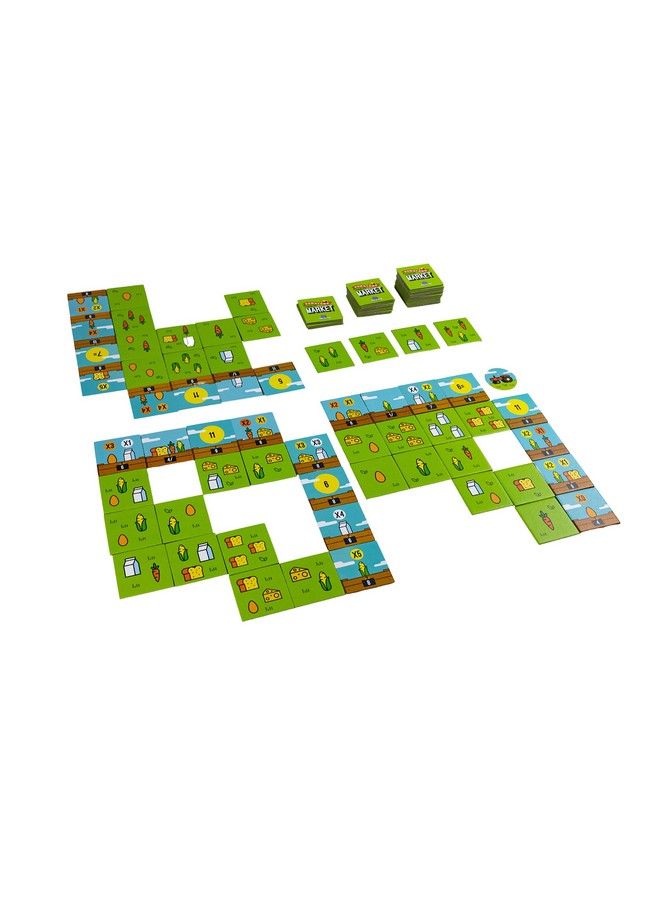 blue orange Downtown Farmer'S Market Family Strategy Game - Image 3