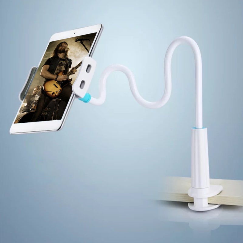 Live Streaming Phone Stand: 3.5 To 10.5 Inch Anti-skid Elastic Silica Gel Clip - Broad Compatibility Video Holder For Online Teaching, Home Video Watching - Image 1