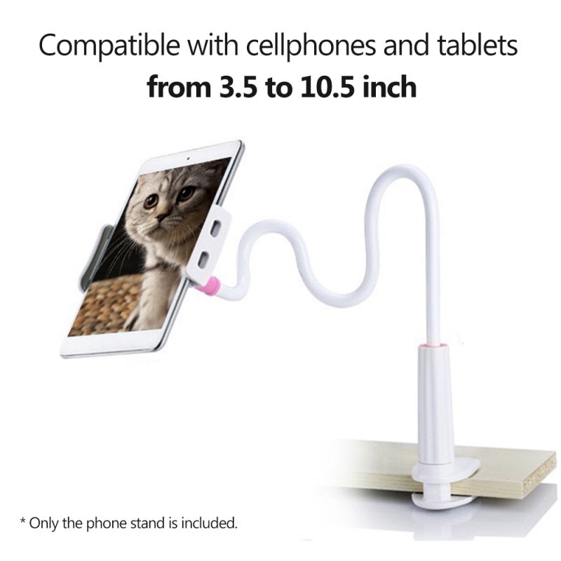 Live Streaming Phone Stand: 3.5 To 10.5 Inch Anti-skid Elastic Silica Gel Clip - Broad Compatibility Video Holder For Online Teaching, Home Video Watching - Image 3