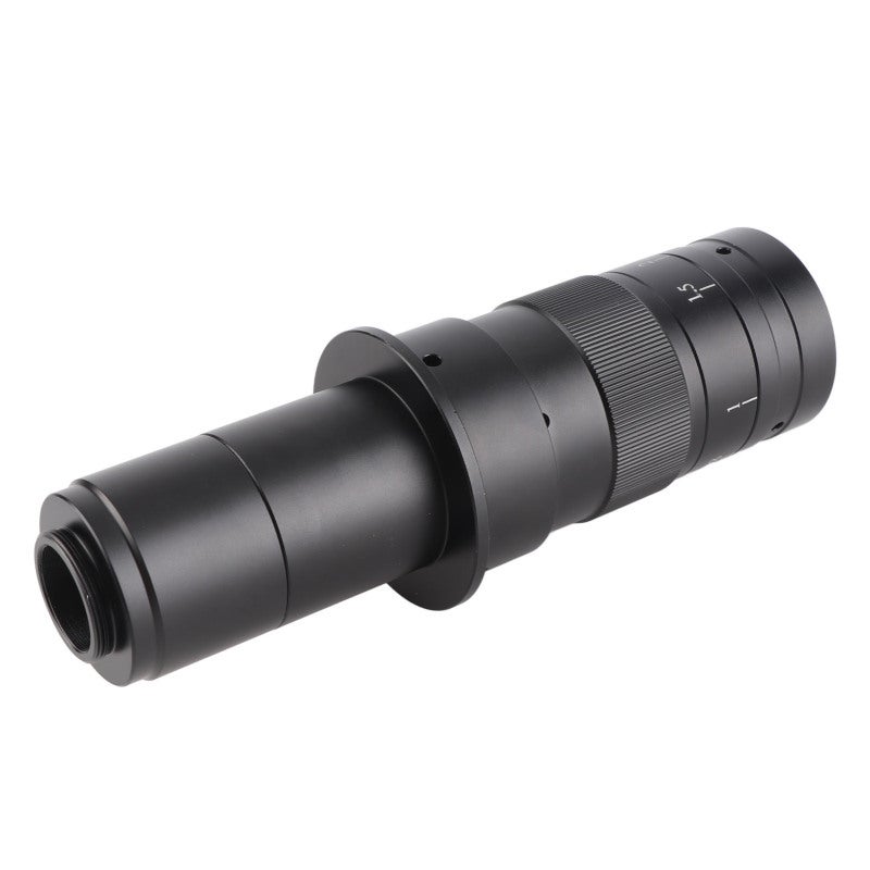 Microscope Lens: 0.7-4.5X Objective Magnification (10-180X On Monitor), 125mm Working Distance, Adjustable Magnification - High-definition Imaging, Durable Alloy Construction, Zoom Lens for Electronic - Image 1