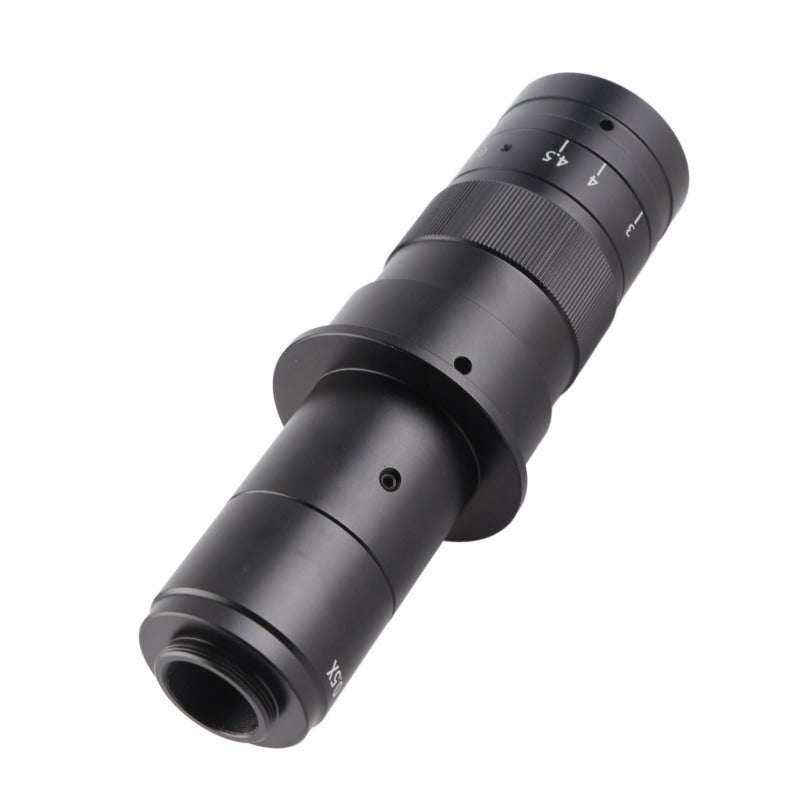 Microscope Lens: 0.7-4.5X Objective Magnification (10-180X On Monitor), 125mm Working Distance, Adjustable Magnification - High-definition Imaging, Durable Alloy Construction, Zoom Lens for Electronic - Image 2