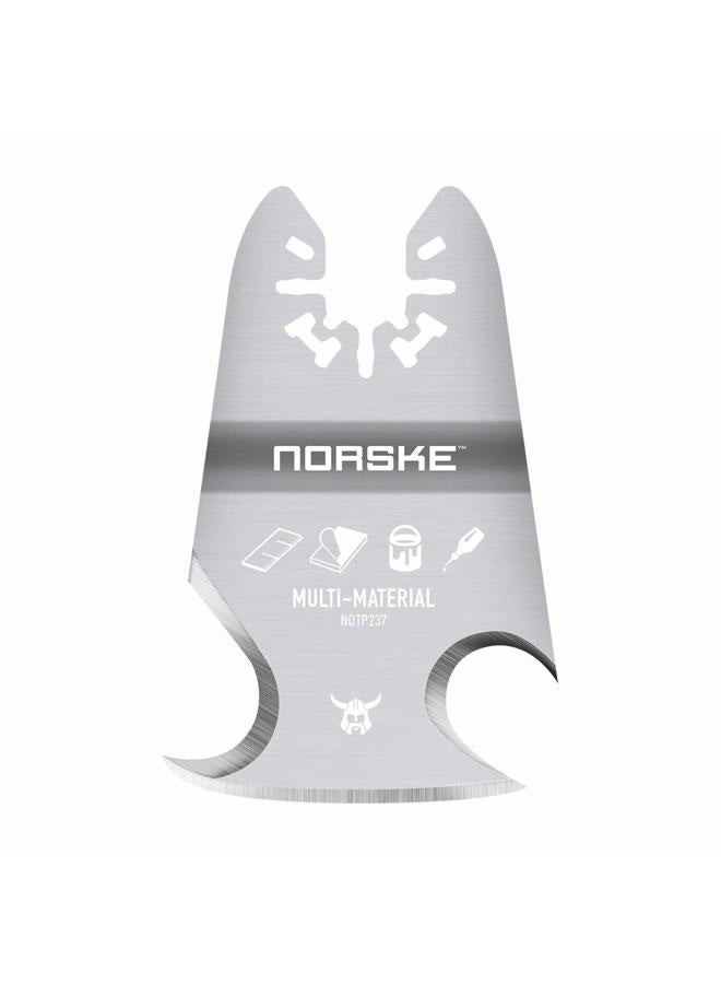 Norske Tools NOTP237 Oscillating Multi Tool Accessory Blade Universal Fit 3-in-1 Rigid Scraper & Knives - Image 1