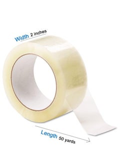 cleaning superstore Win Clear Packing Tape 2 inches 50 yards 6 Rolls +1 Dispenser  - Image 4