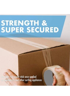 cleaning superstore Win Clear Packing Tape 2 inches 50 yards 6 Rolls +1 Dispenser  - Image 5