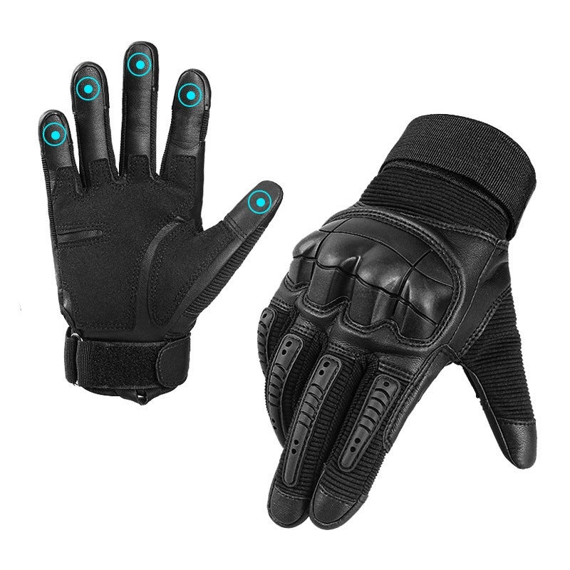 Tactical Full Finger Sports Outdoor Military Fans Sports Multi-Functional Non-Slip Touch Screen Motorcycle Riding Tactical Gloves - Image 2