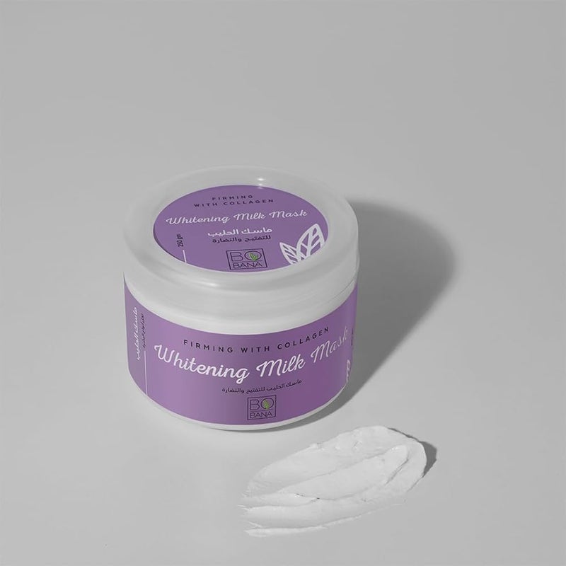 بوبانا Ù‚Ù†Ø§Ø¹ Ø¨ÙˆØ¨Ø§Ù†Ø§ Ù„ØªØ¨ÙŠÙŠØ¶ Ø§Ù„Ø¨Ø´Ø±Ø© Ø¨Ø§Ù„Ø­Ù„ÙŠØ¨ ÙˆØ´Ø¯ Ø§Ù„Ø¨Ø´Ø±Ø© Ø¨Ø§Ù„ÙƒÙˆÙ„Ø§Ø¬ÙŠÙ†ØŒ 250 Ø¬Ù… - Image 3