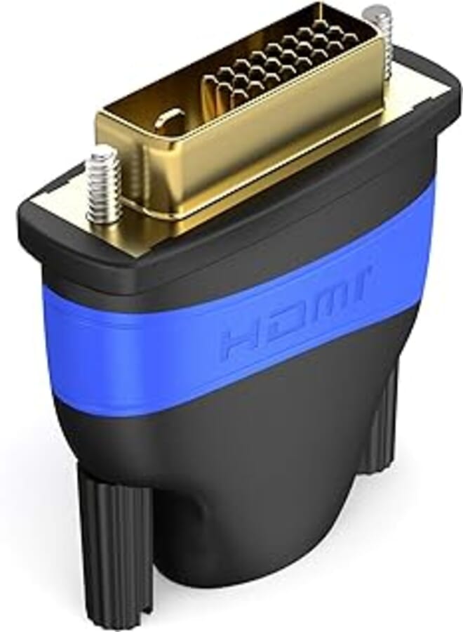 KabelDirekt KabelDirekt – HDMI to DVI (24+1) Adapter (1080p, Full HD, 3D, High Speed) – Top Series