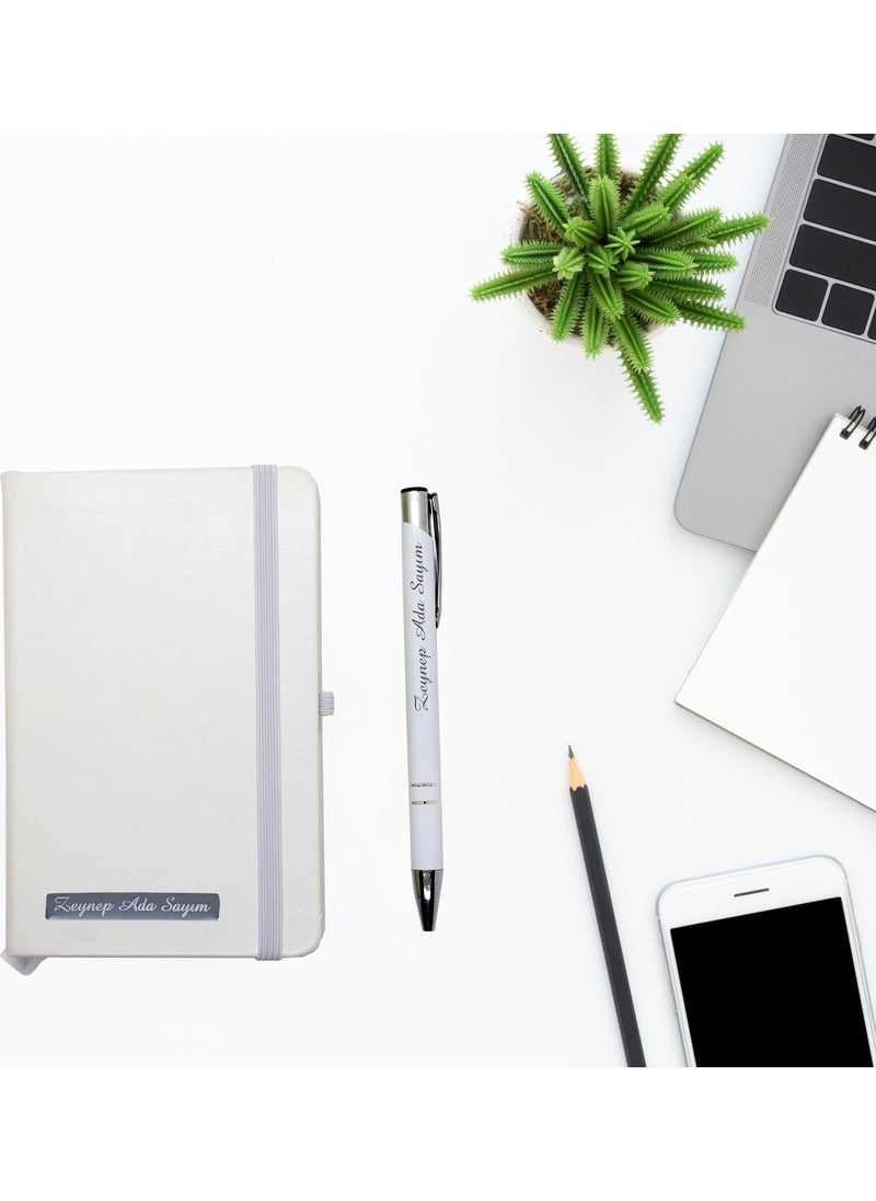 Ada Lazer Personalized Leather Notebook and Pen Set  - Image 1
