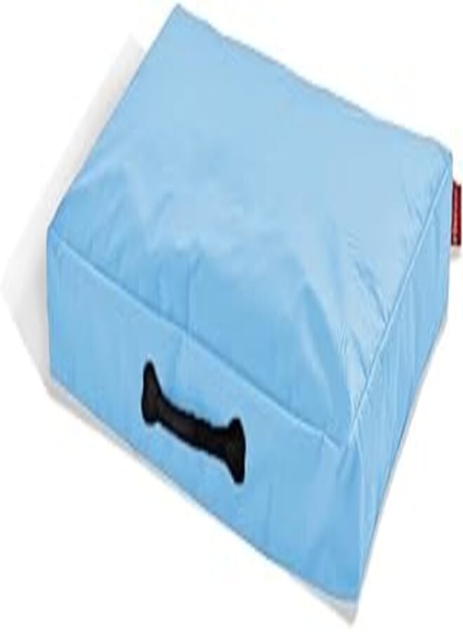 Ricrac Ratti Waterproof Lightweight Pet Bed, 80 cm x 60 cm x 15 cm, Light Blue