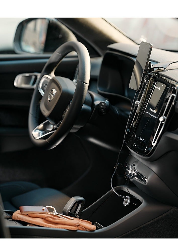 Unisynk Magnetic Wireless Charger Qi2 15W - USB-C, Magnetic Attachment, Fast Wireless Charging, 2m Cable Black - Image 5