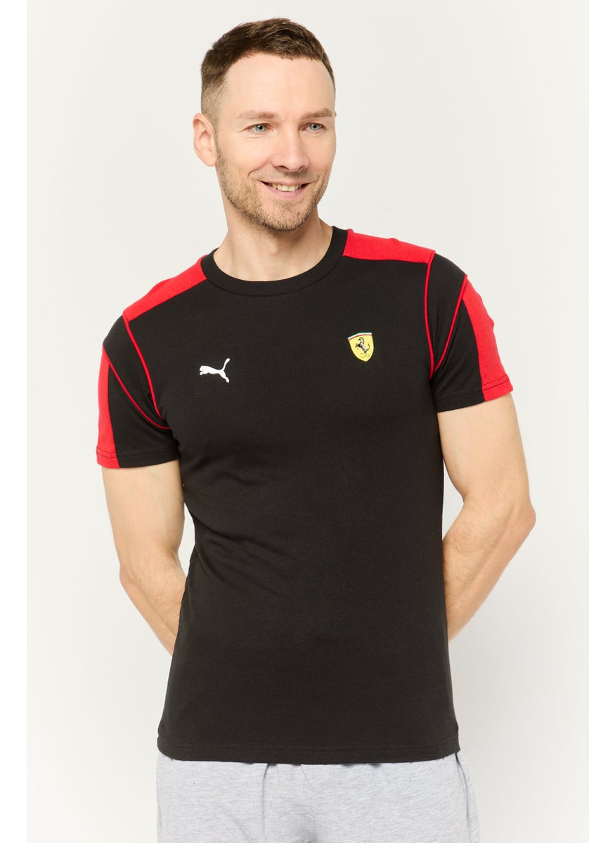 Puma x Scuderia Ferrari - Men Sportswear Fit Short Sleeves Training T-Shirt, Black - Image 1